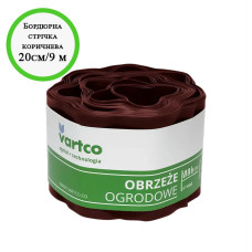Бордюрна стрічка коричнева 20 см*9 м VARTСO 
